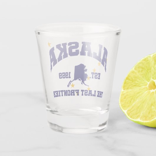 Alaska, die letzte Grenze Schnapsglas (Rückseite)