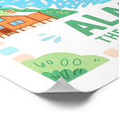 Alaska, die letzte Grenze USA Sommerreise Poster (Ecke)