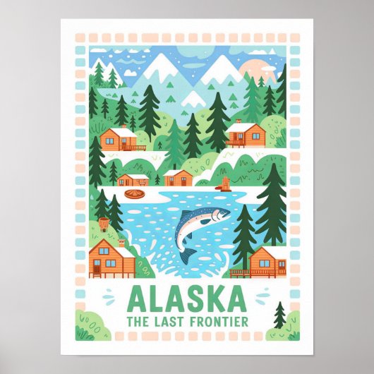 Alaska, die letzte Grenze USA Sommerreise Poster (Vorne)