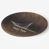 Alaska Dog Sled Mail Pappteller (Schrägansicht)