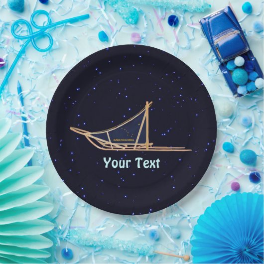 Alaska Dog Sled Mail Pappteller (Party)