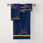 Alaska Dog Sled Postal Carrier Badhandtuch Set (Insitu)