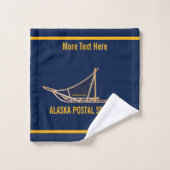 Alaska Dog Sled Postal Carrier Badhandtuch Set (Waschlappen)