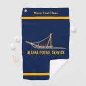 Alaska Dog Sled Postal Carrier Golfhandtuch (Insitu)