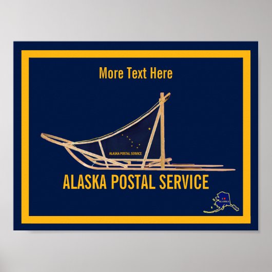 Alaska Dog Sled Postal Carrier Poster (Vorne)
