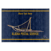 Alaska Dog Sled Postal Carrier Schneidebrett (Vorderseite)