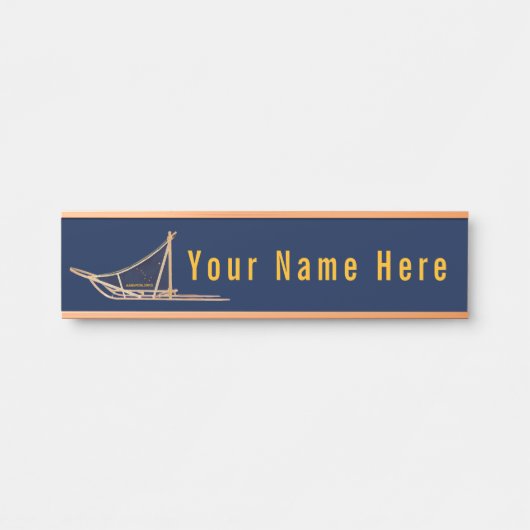 Alaska Dog Sled Postal Carrier Türschild (Vorderseite )