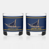 Alaska Dog Sled Postal Carrier Whiskyglas (Vorderseite)