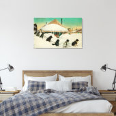 Alaska Dogsled Team in SnowState Leinwanddruck (Insitu (Schlafzimmer))