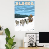 Alaska - Dogsleding Poster (Heimbüro)