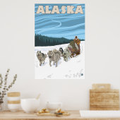 Alaska - Dogsleding Poster (Küche)