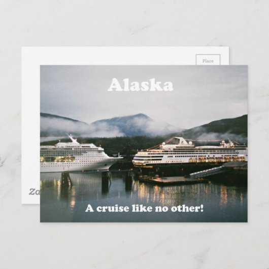 Alaska, eine Kreuzfahrt wie keine andere! Postkarte (Vorne/Hinten)