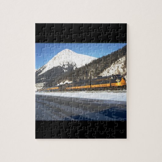 Alaska Eisenbahn F-7 #1502, mit train_Trains Puzzle (Vertikal)