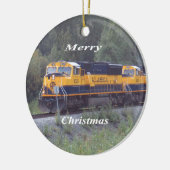 Alaska-Eisenbahn Keramik Ornament (Links)
