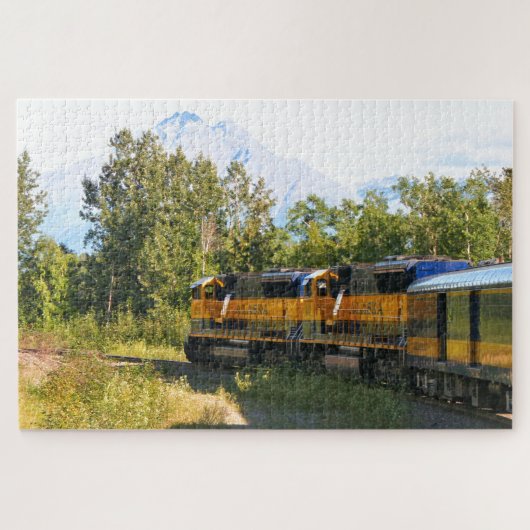 Alaska Eisenbahn Motor & Mountain Puzzle (Horizontal)