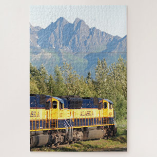 Alaska Eisenbahn Motor und Berge Puzzle
