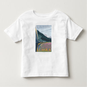 Alaska-Eisenbahn-Szene - Nenana, Alaska Kleinkind T-shirt