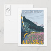 Alaska Eisenbahn Szene - Talkeetna, Alaska Postkarte (Vorne/Hinten)
