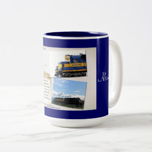 Alaska-Eisenbahn-Tasse Zweifarbige Tasse