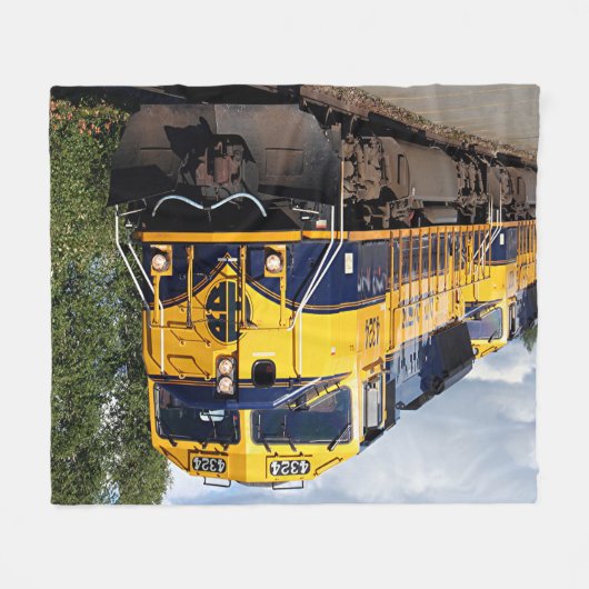 Alaska-EisenbahnlokomotivMotor Fleecedecke (Vorderseite (Horizontal))