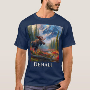 Alaska-Elch-Denali-Nationalpark-T-Shirt T-Shirt
