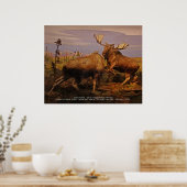 Alaska-Elch Poster (Küche)