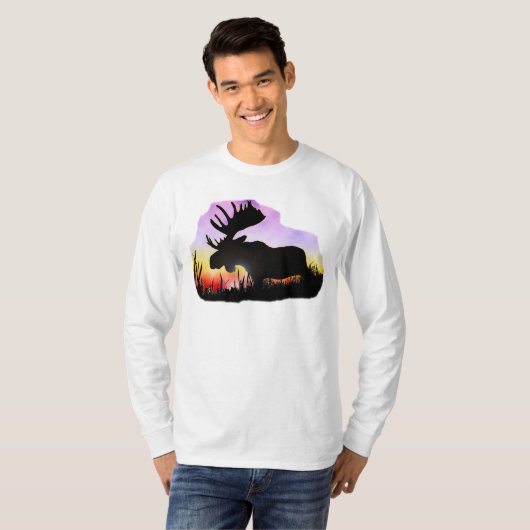 Alaska-Elche Sillouette T-Shirt (Vorne ganz)