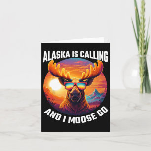 Alaska Elche Tourist Reisen Sonnenschein Elternabe Karte