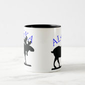 Alaska-Elche Zweifarbige Tasse (Mittel)