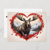 Alaska-Elchenkrautkugel Postkarte (Vorne/Hinten)