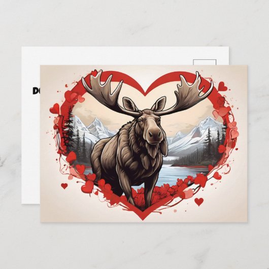 Alaska-Elchenkrautkugel Postkarte (Vorne/Hinten)