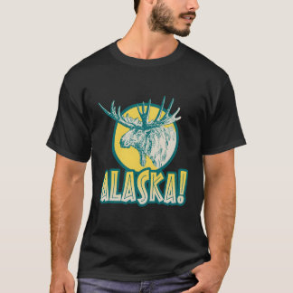 Alaska Elose Vintage Minimalistische Kopfgestaltun T-Shirt