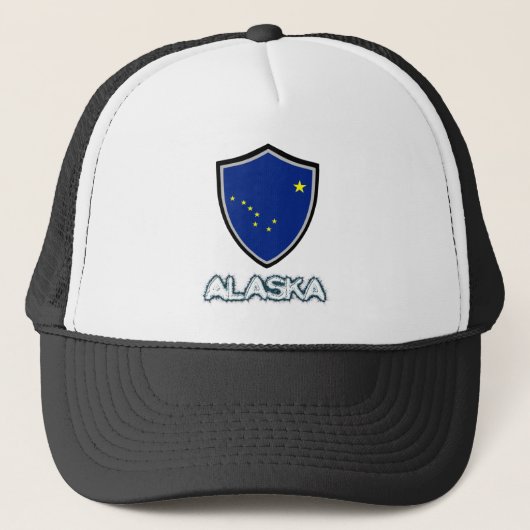 Alaska-Fahne Truckerkappe (Vorderseite)