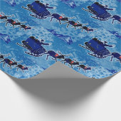 Alaska Fahne Weihnachtsblatt Weihnachtsverpackung Geschenkpapier (Ecke)