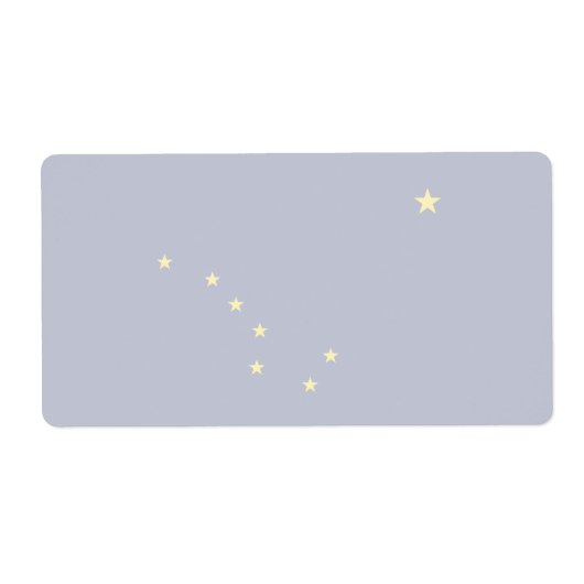 Alaska Faint Flag Shipping Label (Vorne)