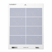 Alaska Faint Flag Shipping Label (Vorne)