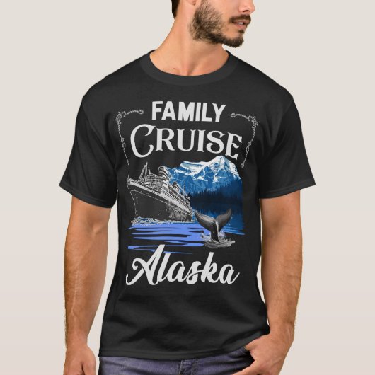 Alaska Familie Kreuzfahrten Männer Frauen und Kind T-Shirt (Vorderseite)