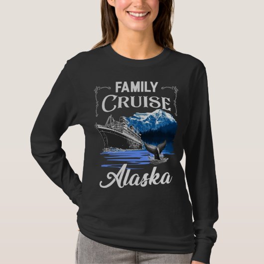 Alaska Familie Kreuzfahrten Männer Frauen und Kind T-Shirt (Vorderseite)