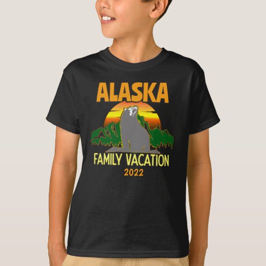 Alaska Familie Urlaub Kreuzfahrt Gruppe Matching T-Shirt (Vorderseite)
