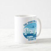 Alaska Familienurlaub Custom Keepake Souvenir Kaffeetasse (VorderseiteRechts)