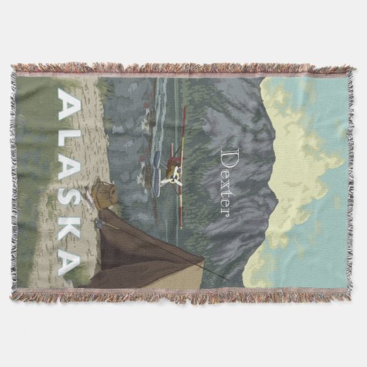 Alaska Fans Bush Flugzeug Hütte Jagdlodge Decke (Vorderseite)