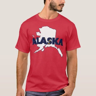 Alaska Farbiger Staat Print TShirt