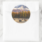 Alaska Farming Runder Aufkleber (Tasche)