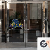 Alaska Fensteraufkleber (Büro Tür)