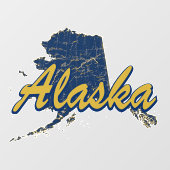 Alaska Fensteraufkleber (Blatt)