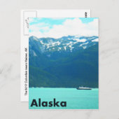 Alaska Ferry Postkarte (Vorne/Hinten)