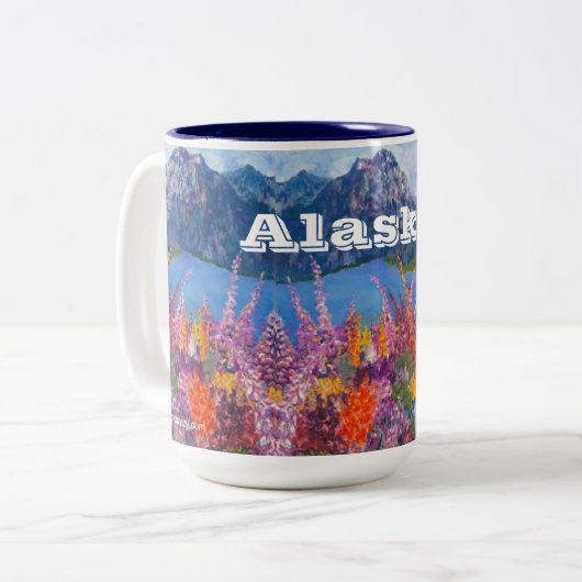 Alaska Fireweed 15oz Tasse (Vorderseite Links)
