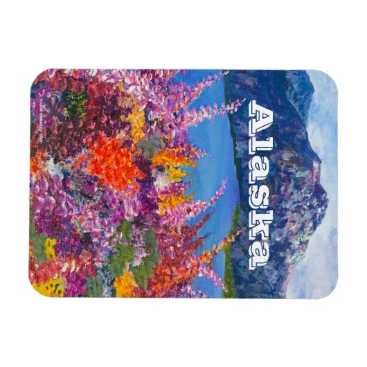 Alaska Fireweed Magnet (Horizontal)