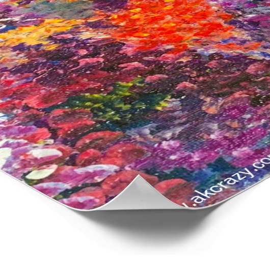 Alaska Fireweed Matt Poster (Ecke)