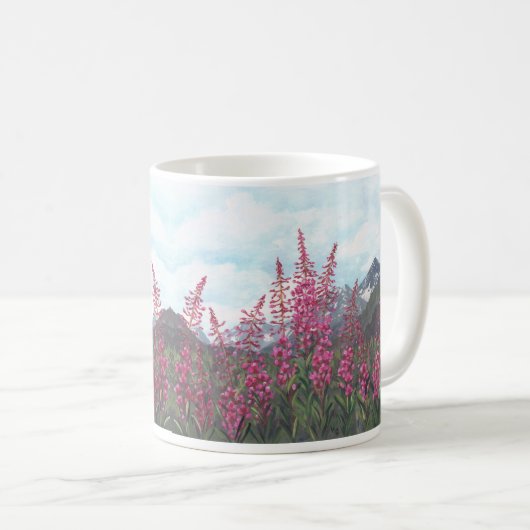 Alaska Fireweed Tasse (VorderseiteRechts)